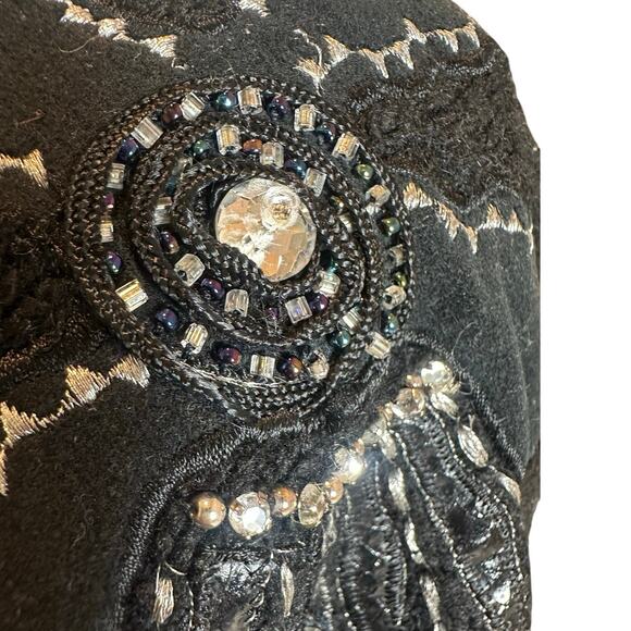 VTG 90's IB Diffusion Women's SZ S Embellished Sweater-Silk Angora Lambs Wool - Picture 5 of 16